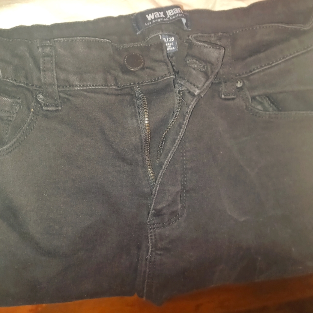 Rick Black "Wax Jeans_ Los Angeles size-"9/29 Dark Rick Black, like new!